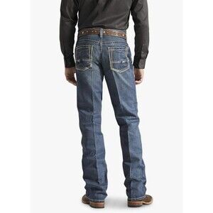 Ariat M4 Low Rise Boot Cut Jeans In Gulch Wash Men 38x36 Cotton